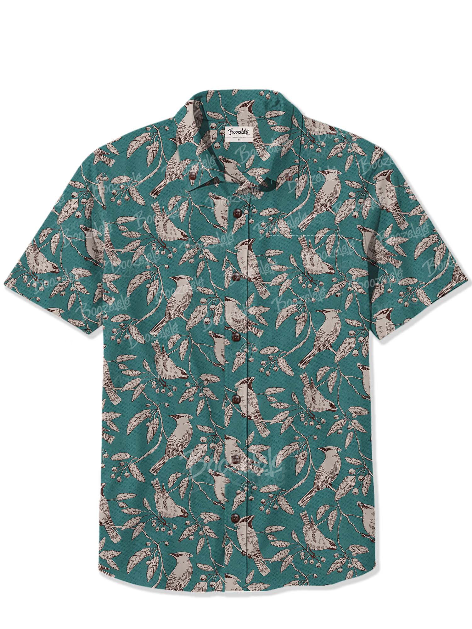 【Monique Beaudin X Boozelele】Bohemian Waxwing - 100% Cotton Shirt