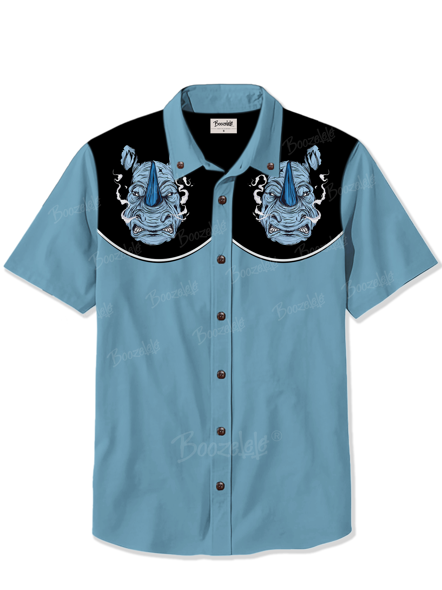 Angry Rhino Retro - 100% Cotton Shirt