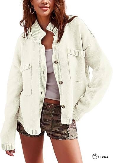 Feel Good Relaxed fit slouchy button down knit cardigan | IFYHOME