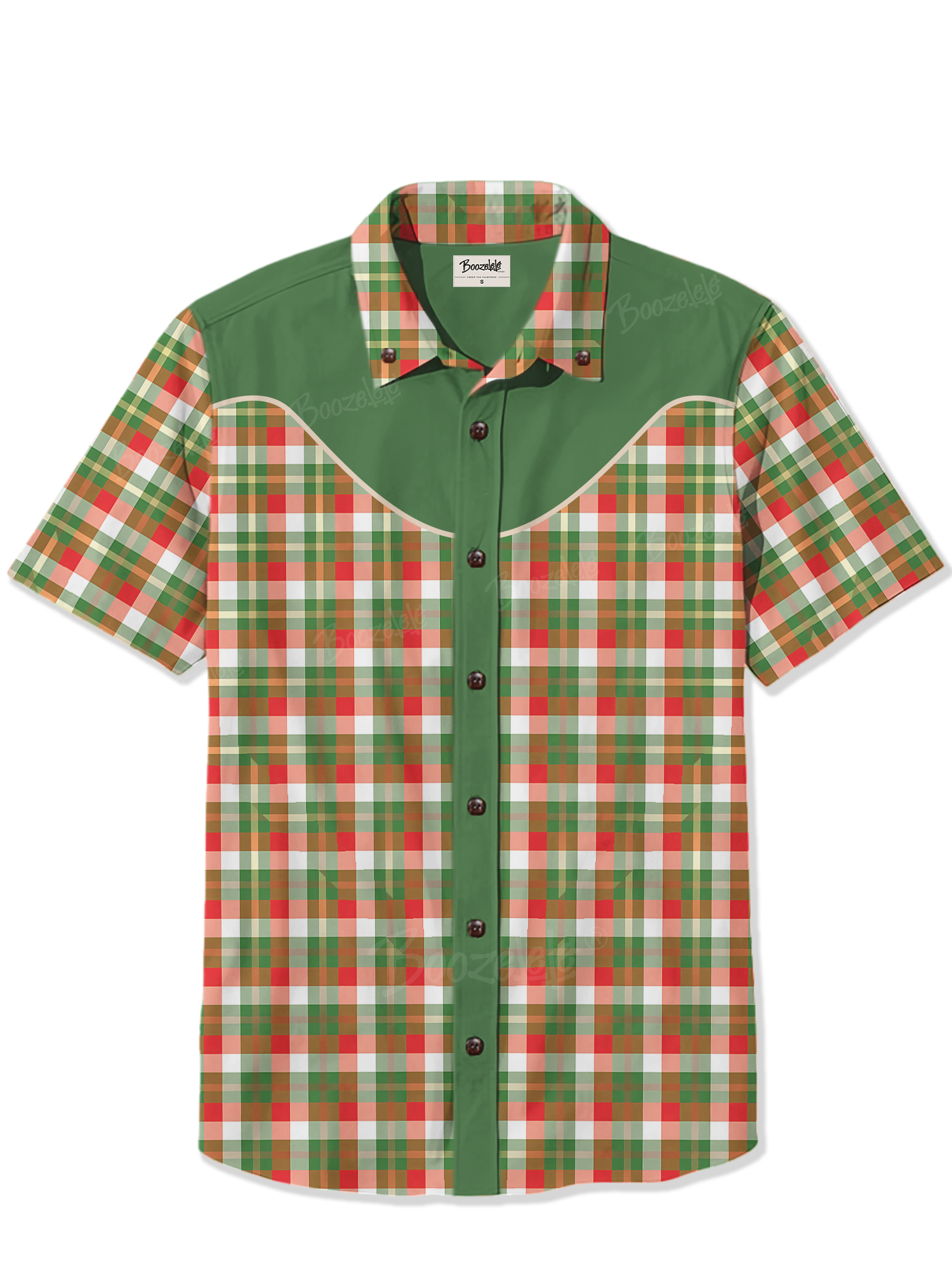 Retro Scotch Plaid Christmas - 100% Cotton Shirt