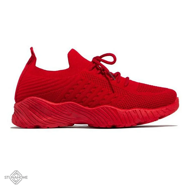 Sale\ Red	 UK4/37\Orthopedic Sneakers for Women - Super Light, Non-Slip Comfort, Breathable shopify Stunahome.com