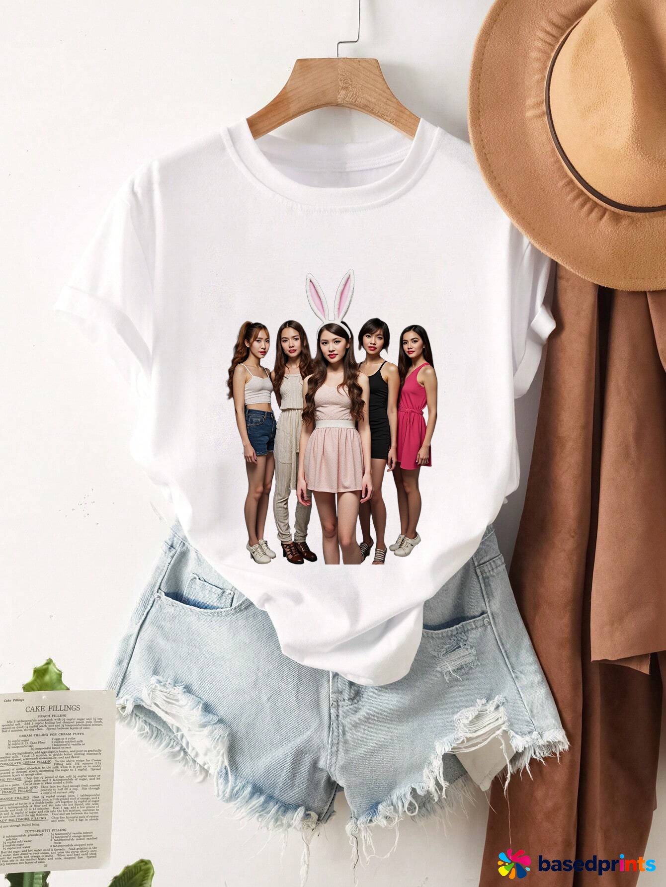 Easter Bunny T Shirt Women Funny Graphic Tee