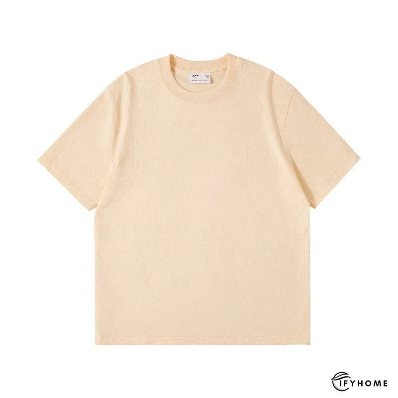 Men's Loose Fit Solid Color Short Sleeve T-Shirt | IFYHOME