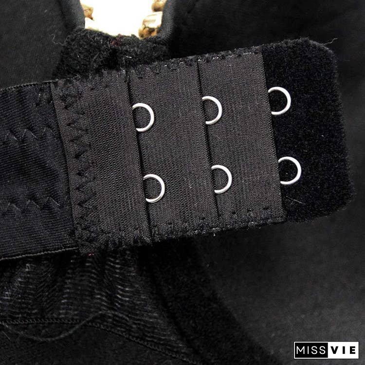Sexy Dark Punk Rivet Wings Bra