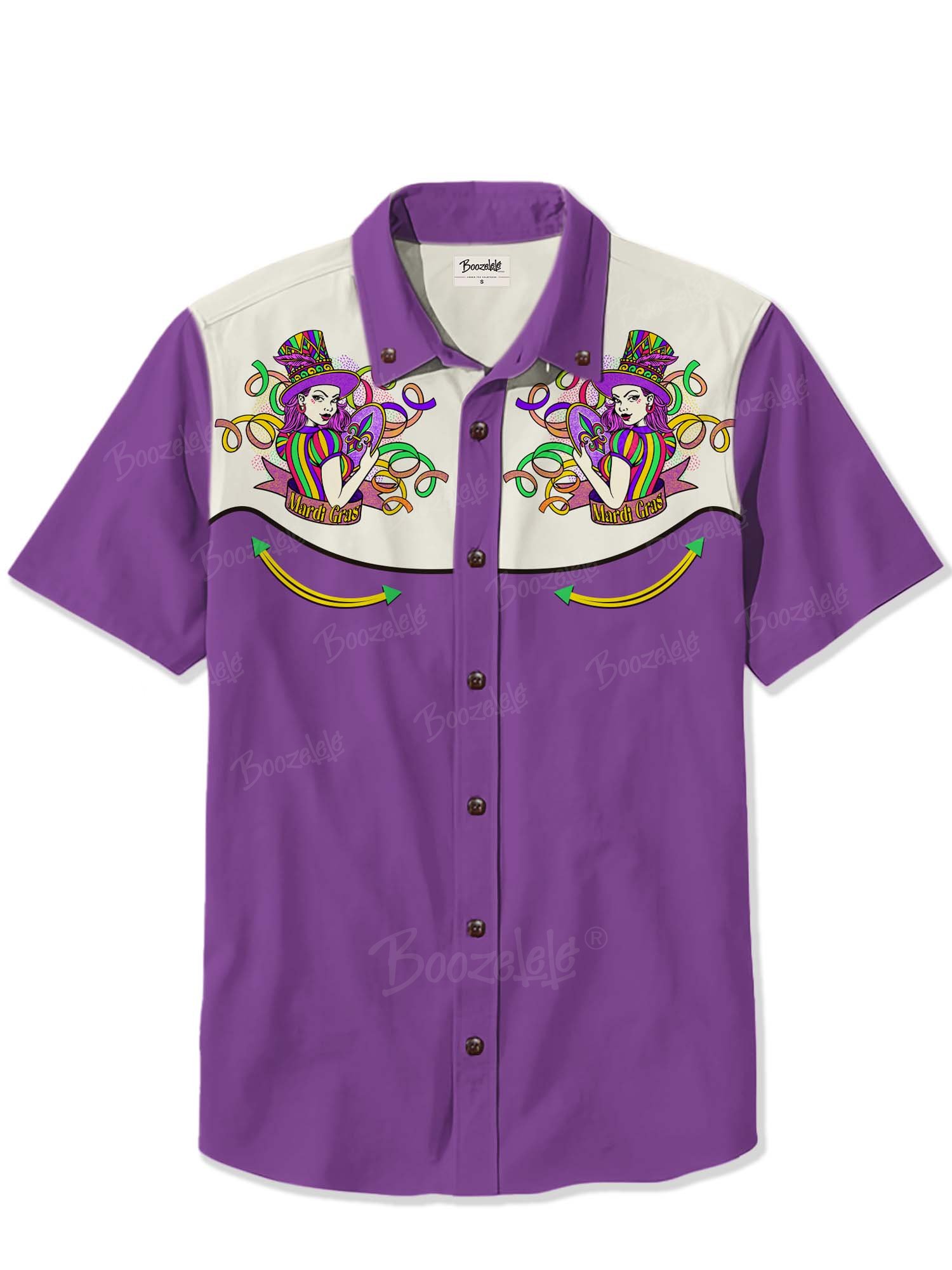 【Nyawart Design X Boozelele】Mardi Gras - 100% Cotton Shirt
