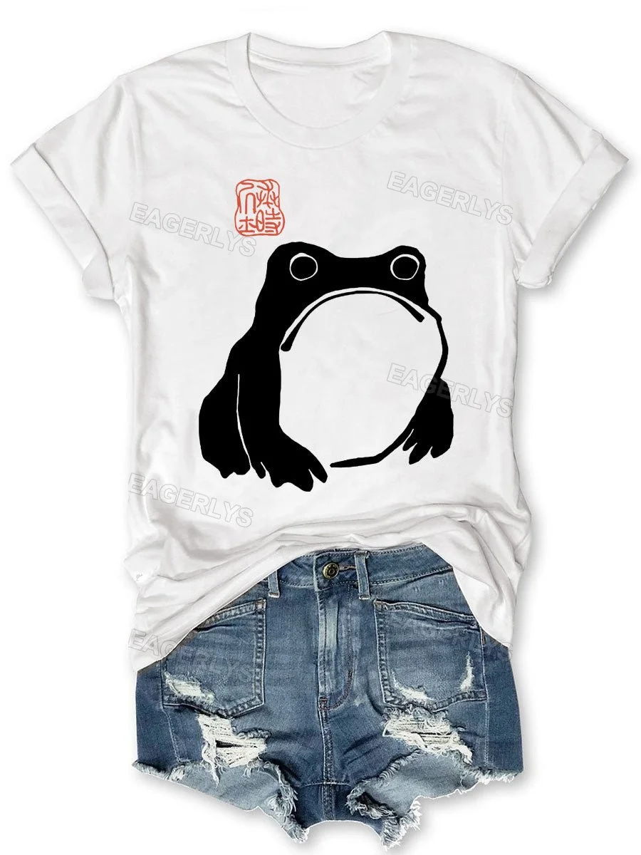 Eagerlys Unimpressed Frog T-shirt Eagerlys