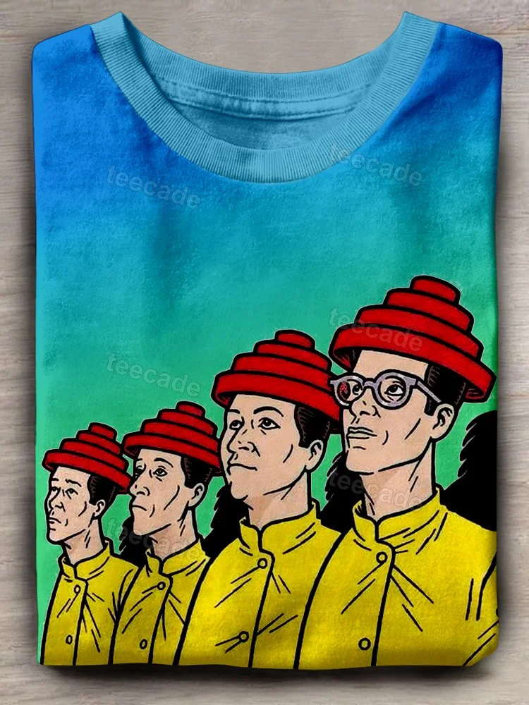 Teecade Devo Band Uniform Hats Art Print T-shirt