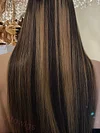 Glueless New Brown Mixed Blonde Long Hair Straight Wig