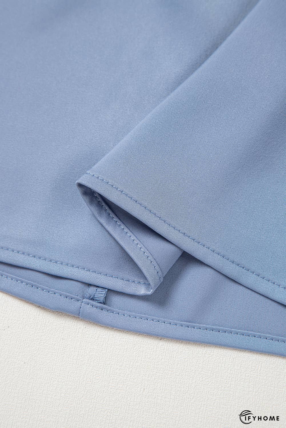 Asymmetric Pleated Turtleneck Bell Sleeve Blouse | IFYHOME