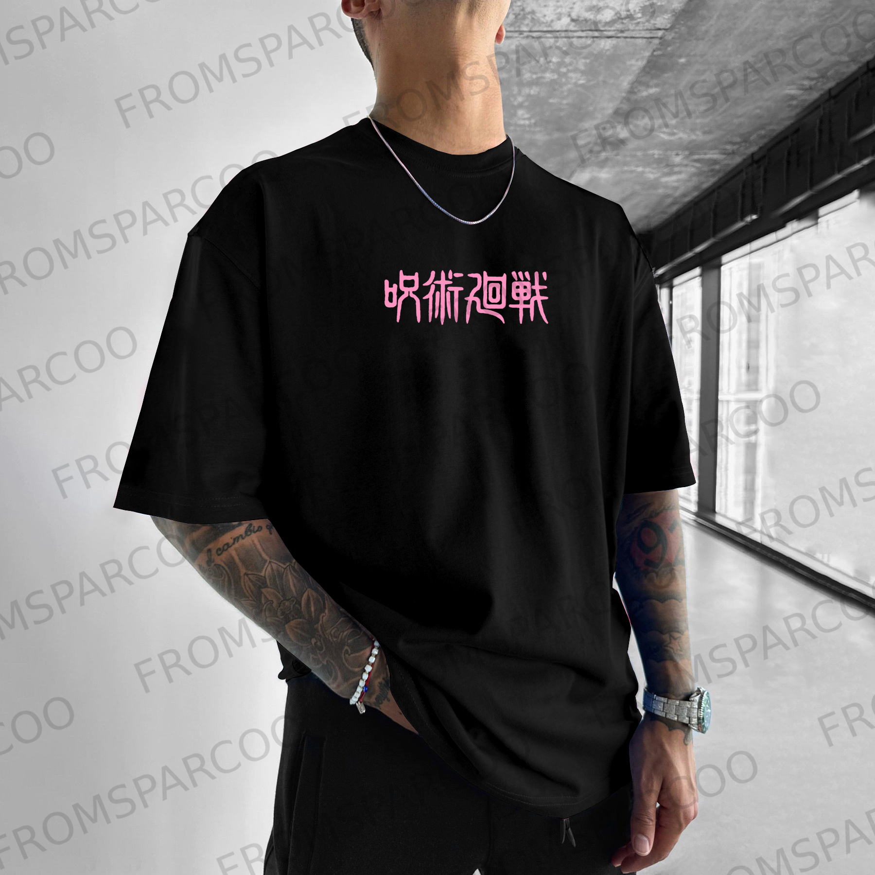 Unisex Anime Protagonist Printed T-shirt