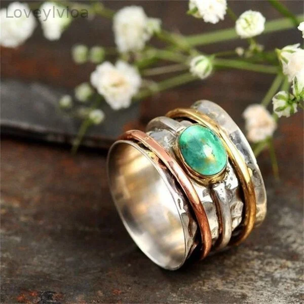 Sterling Silver Bohemian Turquoise Ring