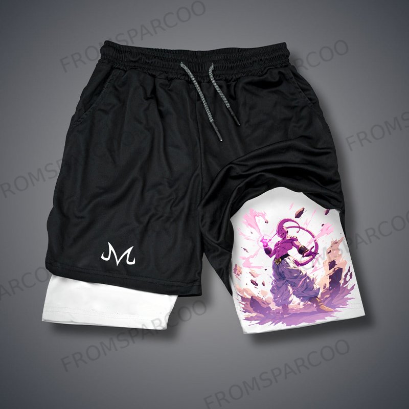 Unisex Casual Anime MAJIN BUU Gym Shorts