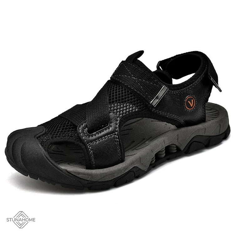 Men Nonslip Hook&loop Orthopedic Sandals Anti-collision Summer  Stunahome.com