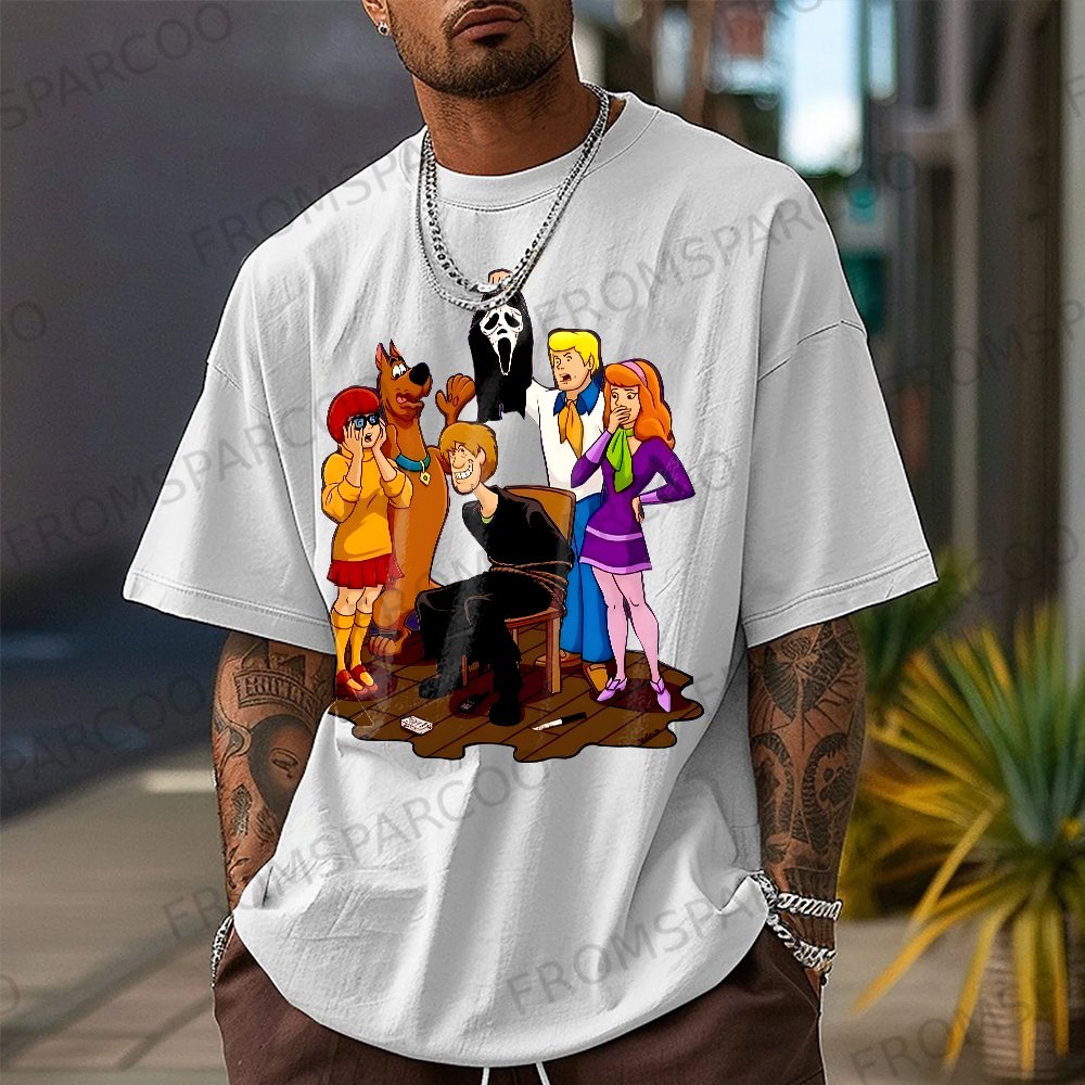 Ghost Face Snoopy Doo Oversized Casual Printed T-Shirt