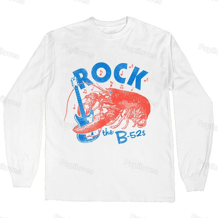 Pupiloves Pupiloves Rock Lobster B-52s Long Sleeve T-shirt