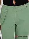 Mercadi Mid Rise Straight Leg Cargo Jeans Green