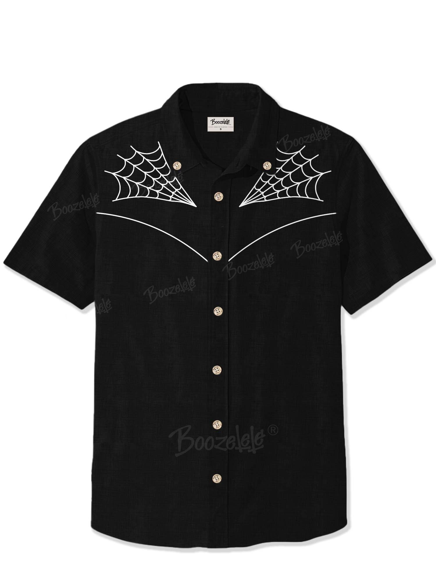 【Embroidery】Spider Web - 100% Cotton Shirt