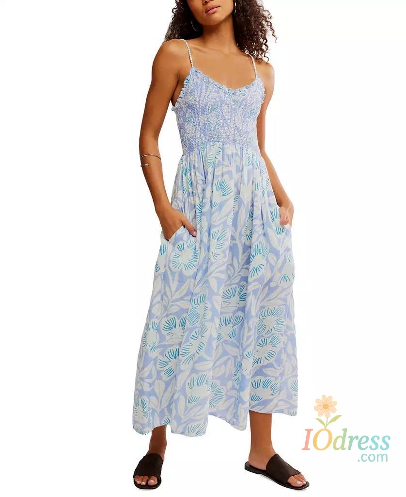 IO Dress Free People | Women's Sweet Nothings Cotton Smocked Maxi Dress