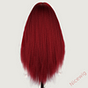 Glueless Wine Red Kinky straight 200% density glueless brazilian wigs