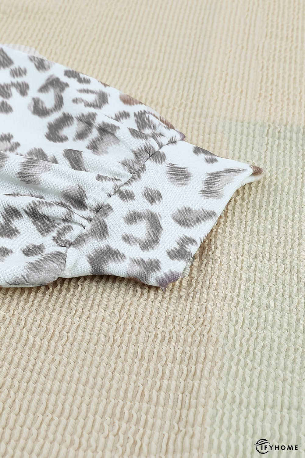 Patchwork Color Block Ribbed Long Sleeve Top | IFYHOME