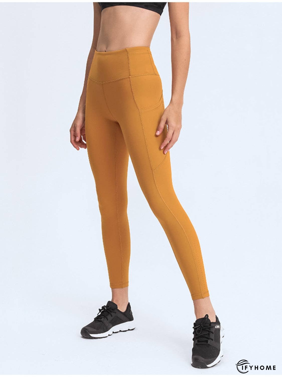 Wide Waistband Leggings with Pockets | IFYHOME