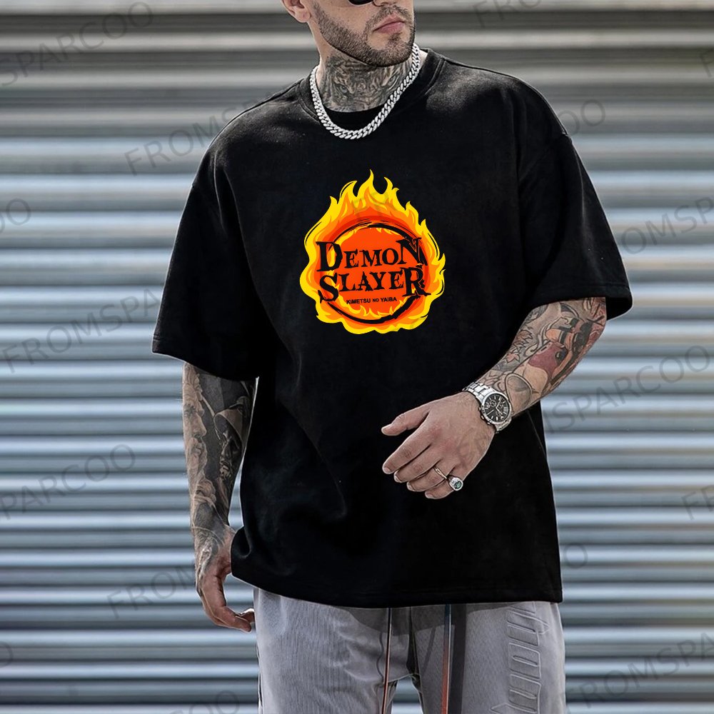 Unisex Casual Anime Printed T-Shirt