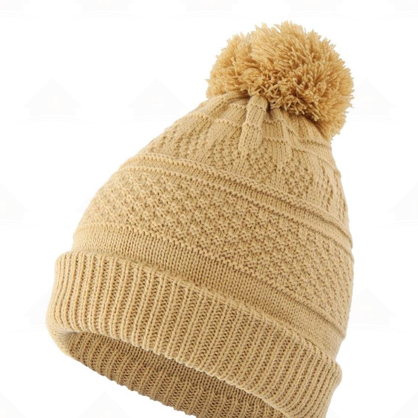 Home Prefer Toddler Girls Beanie Warm Kids Winter Hat Knit Skull Caps with Pom
