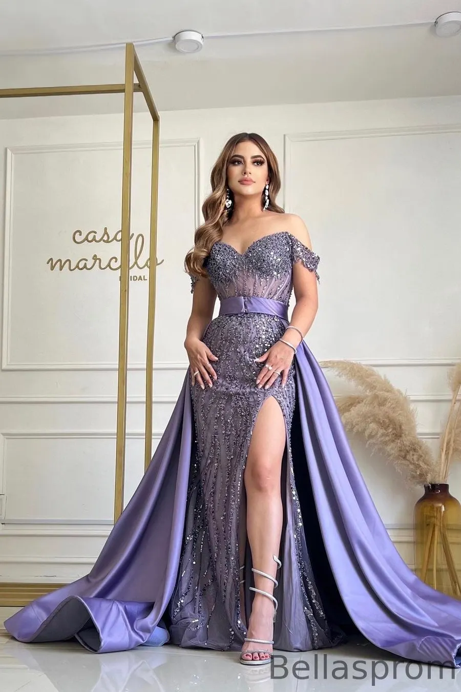 chinese dress ladies Ladivine CZ0028 Strapless Crystal Dress, Silver Nude / 16 main image 0