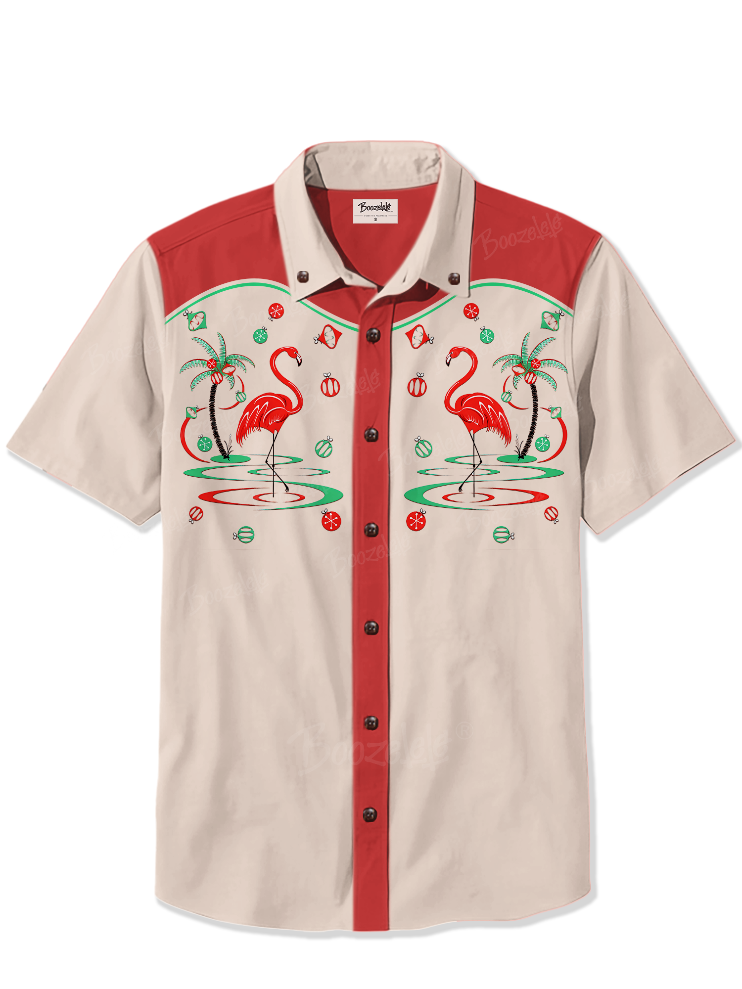 Christmas Flamingo - 100% Cotton Shirt
