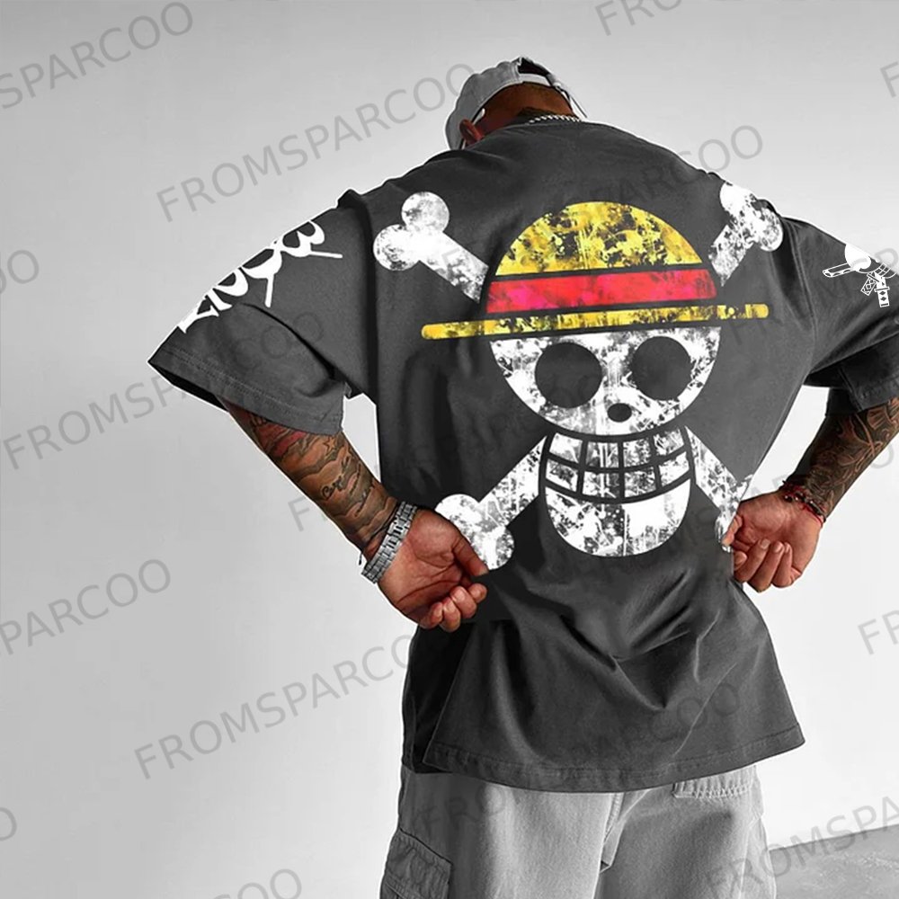 Oversized Unisex  Anime One Piece T-Shirt