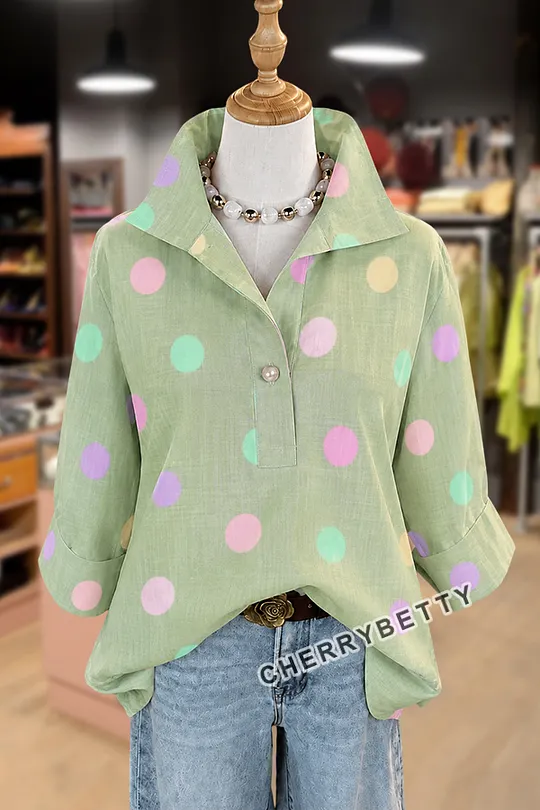 Vintage Paisley Print Gingham Ruffle Neck Top