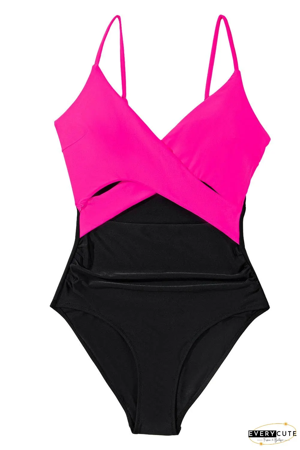 Colorblock Cutout One-Piece Swimsuit