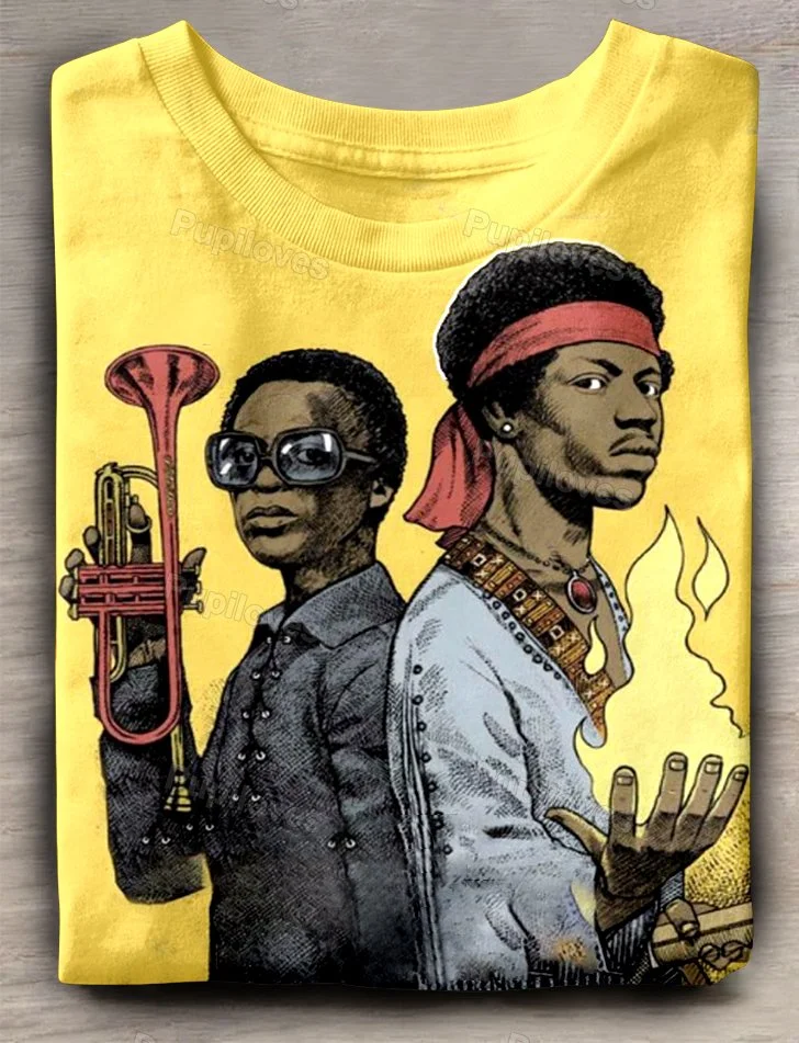 Pupiloves Pupiloves Jimi Hendrix Comic T-shirt