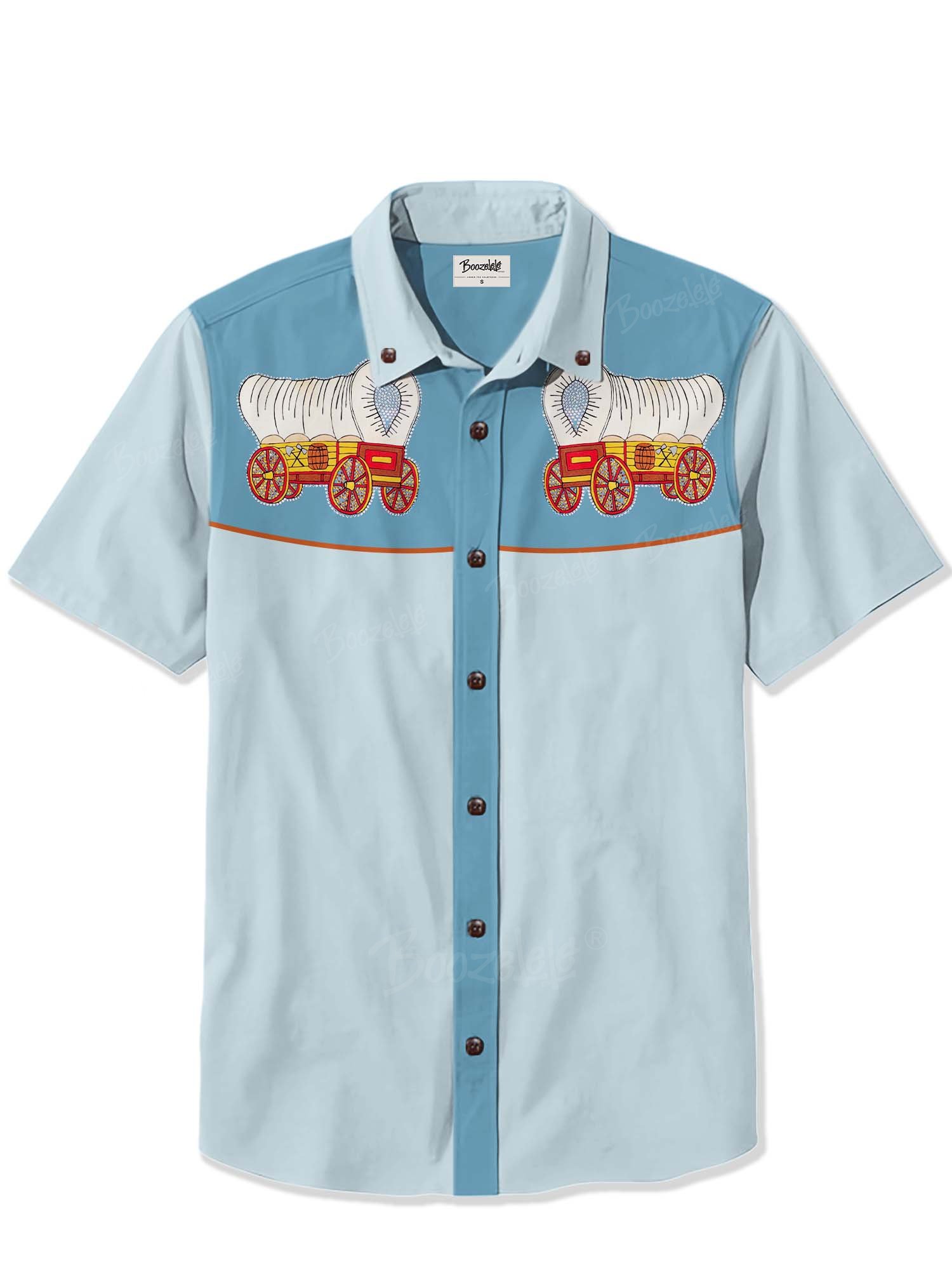 Western Retro Carriage - 100% Cotton Shirt