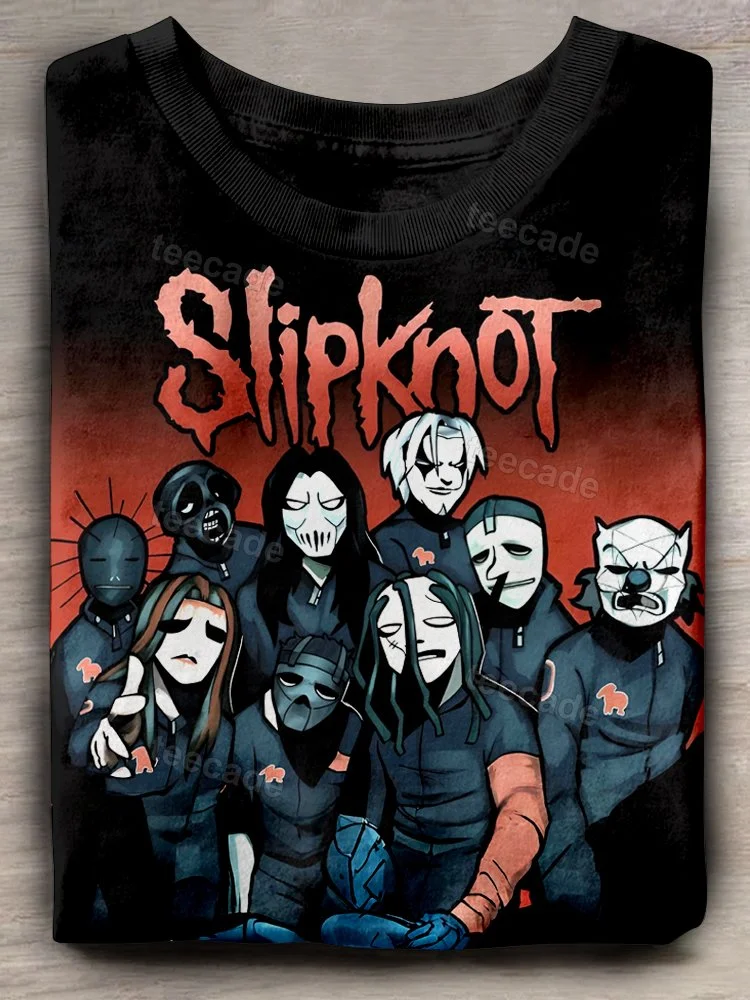 Teecade Slipknot Band Art Print T-shirt