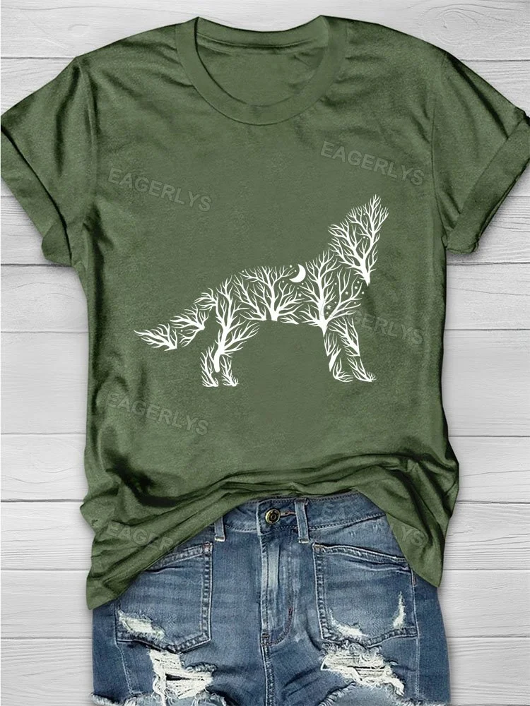 Eagerlys  Wolf T-shirt Eagerlys
