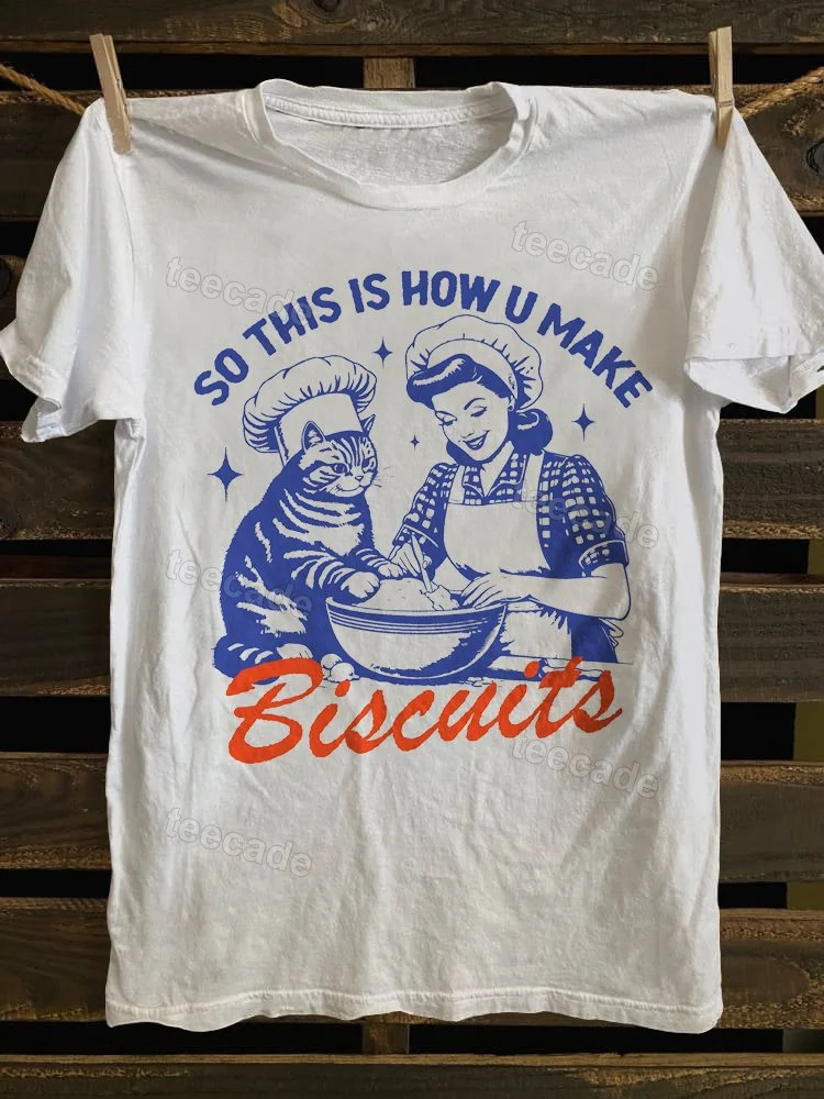 Teecade Teecade Funny Baking Shirts Unisex Retro T-shirt