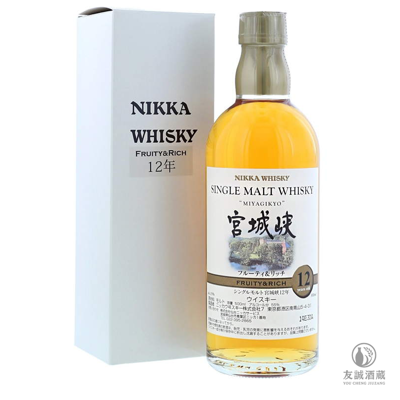 宫城峡Miyagikyo 12年芳香鲜果FRUITY & RICH威士忌 友誠酒藏