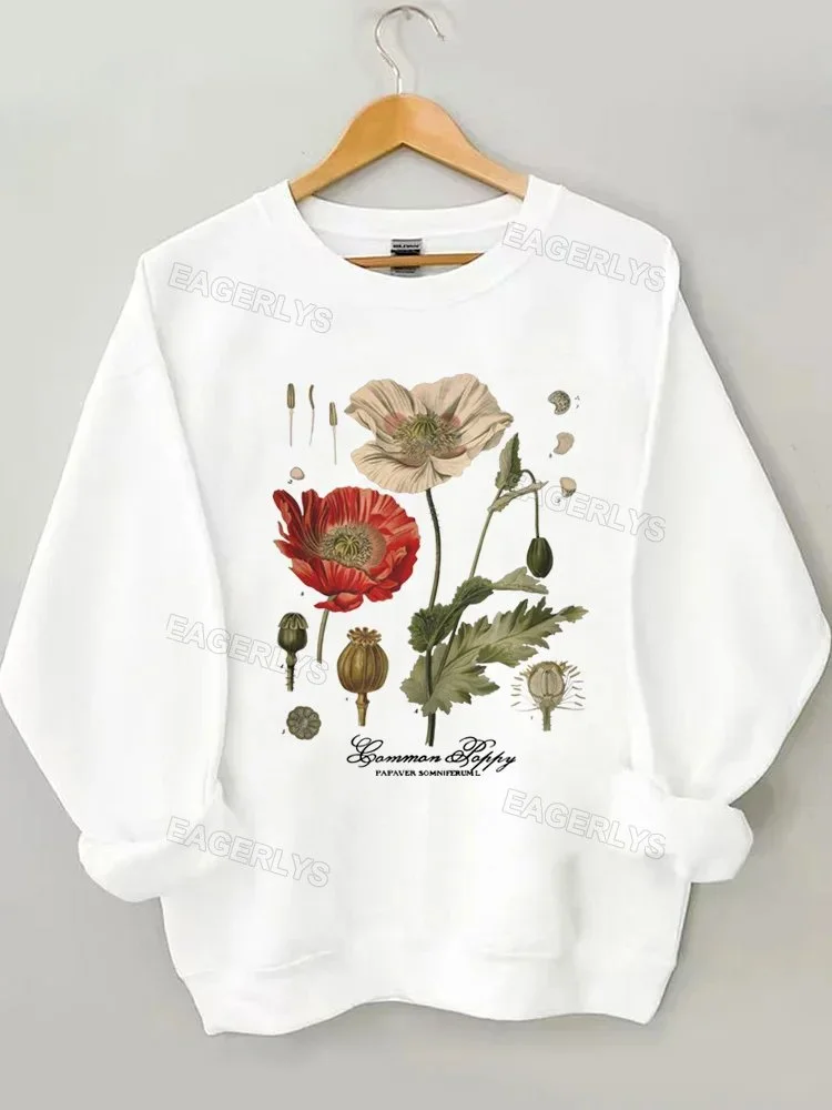 Eagerlys Vintage Poppy Sweatshirt Eagerlys