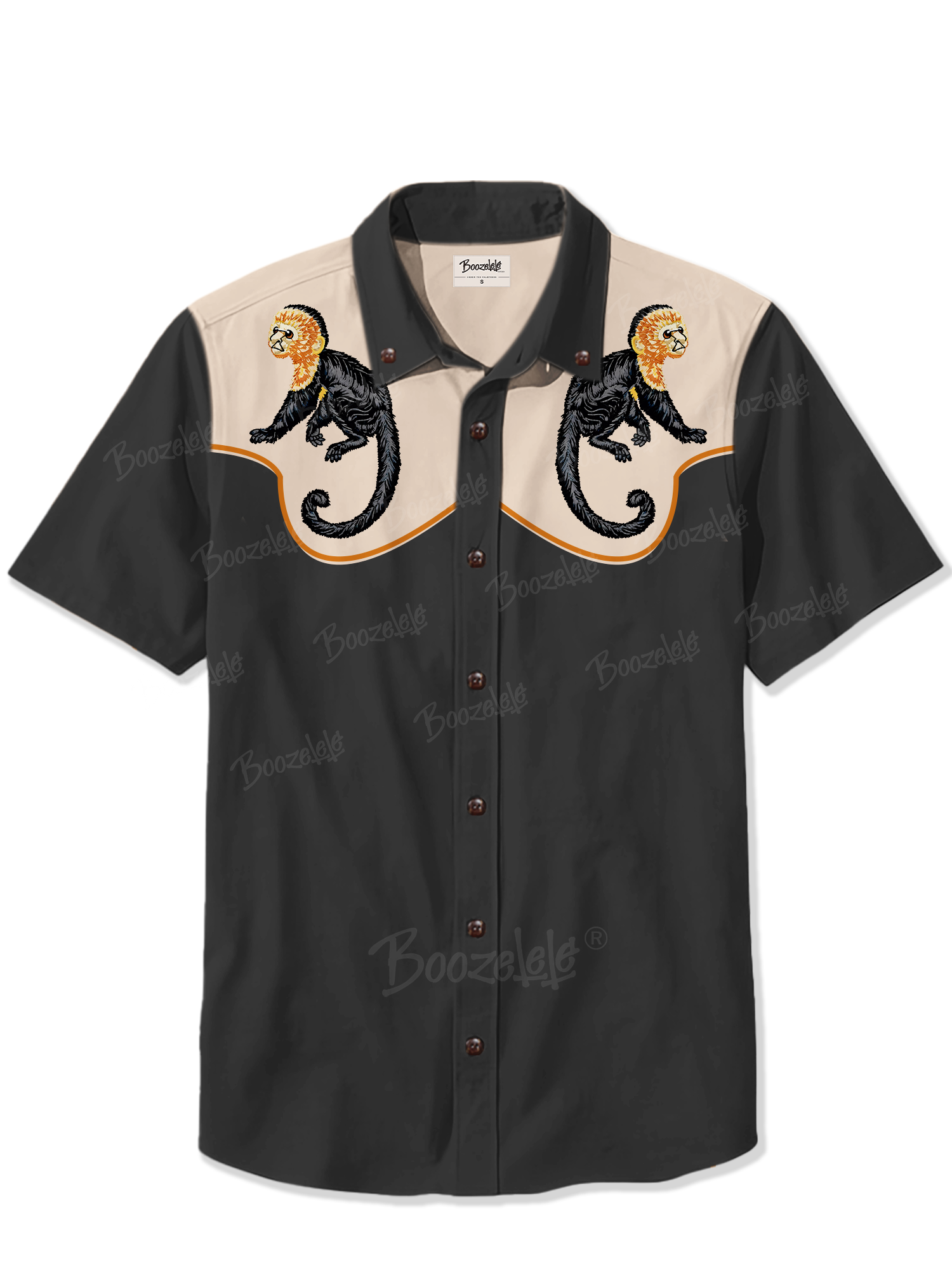 Retro Golden Monkey- 100% Cotton Shirt