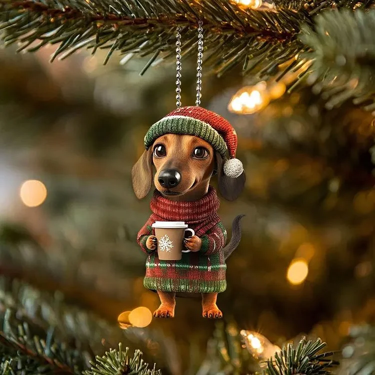 Christmas Funny Dog Ornament