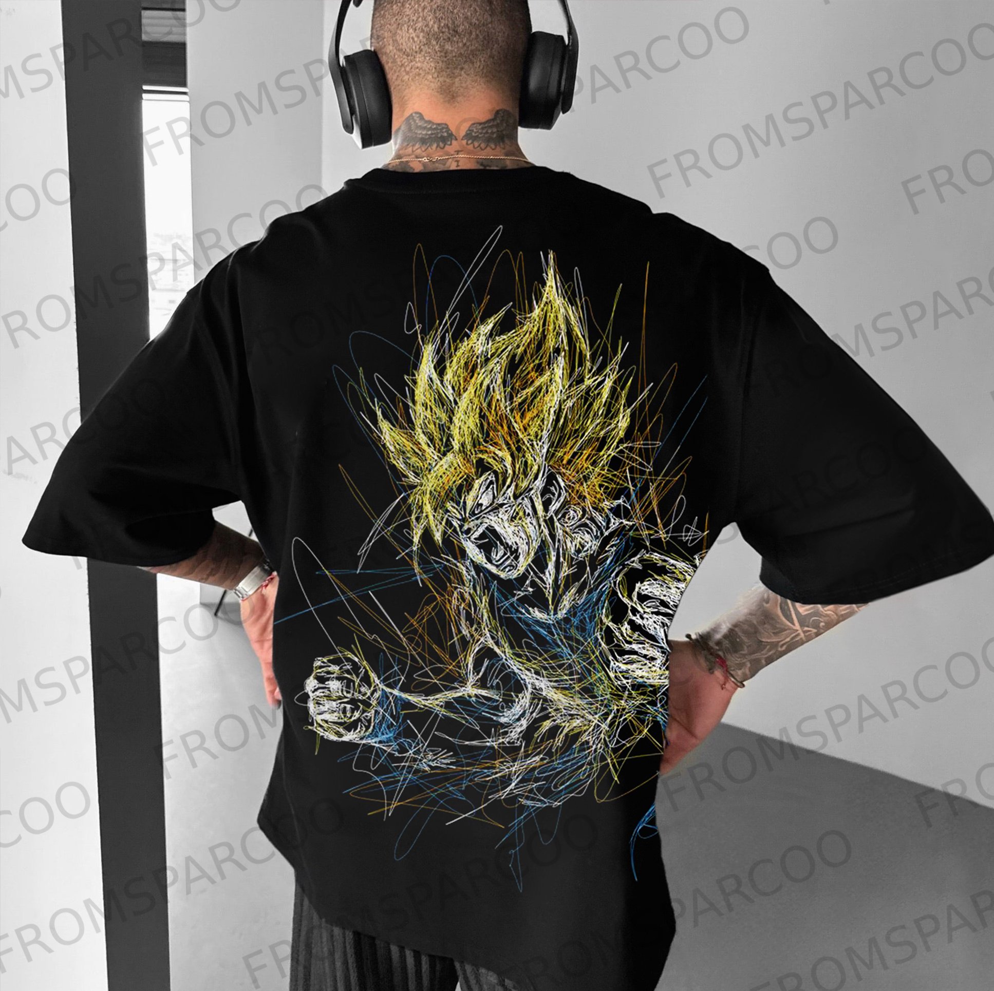 Unisex Casual Anime Print T-shirt Dragon Ball T-shirt