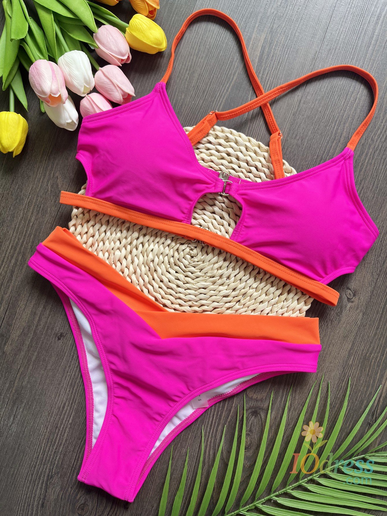 IO Dress RUOTONSEPT Sexy Solid Splicing Bikinis Set Women's Swimsuit Two-piece Triangle Thong Swimwear Bathing Suit Brazilian Biquinis