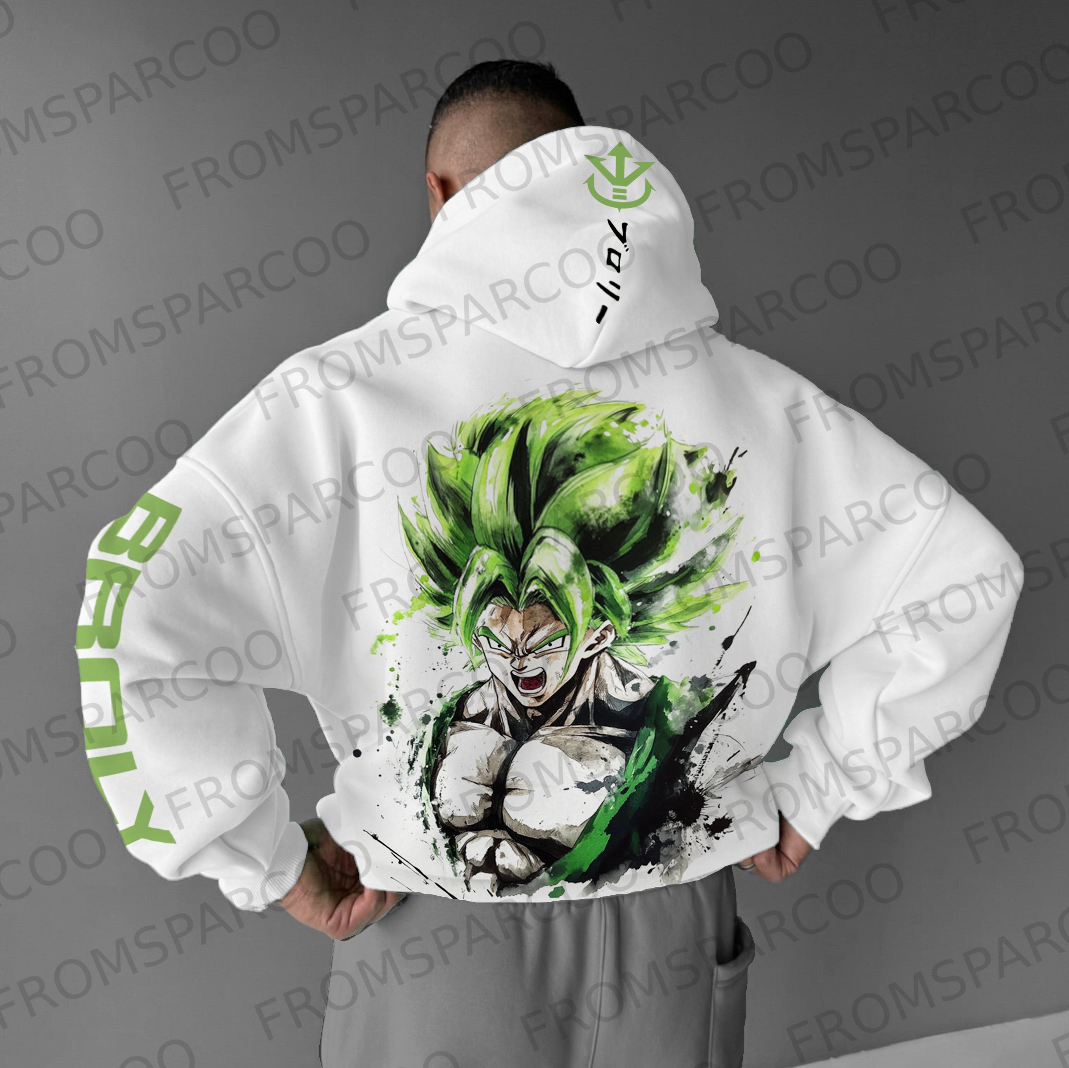 Oversized Unisex DBZ Anime Print Hoodie