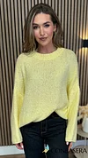 Yazmin Yellow Oversized Wool Jumper