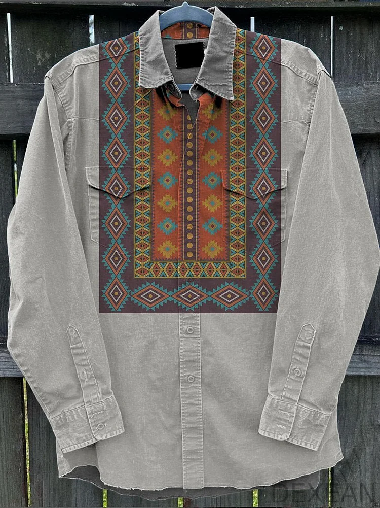 Men's Western Cowboy Buttons Shirt