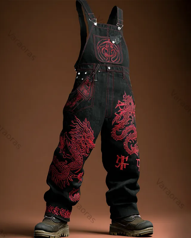 Men's Viking Embroidered Overalls 2709