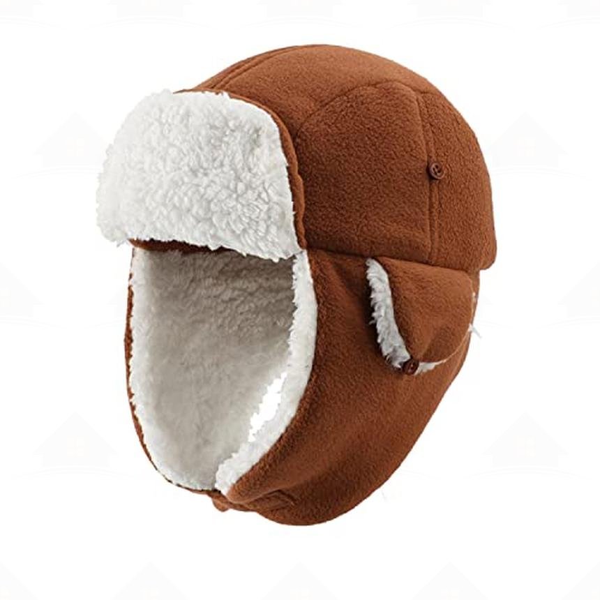 Home Prefer Toddler Boys Winter Hat Long Earflaps Warm Fleece Trapper Hat