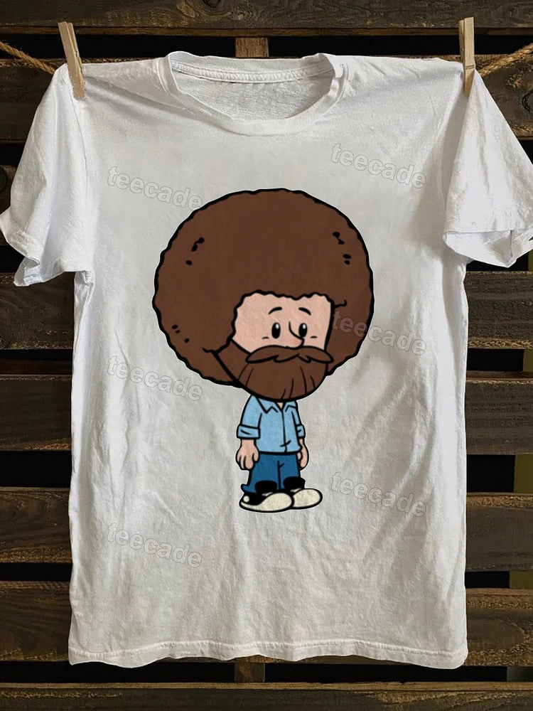 Teecade Teecade  Bob Ross Painter T-shirt