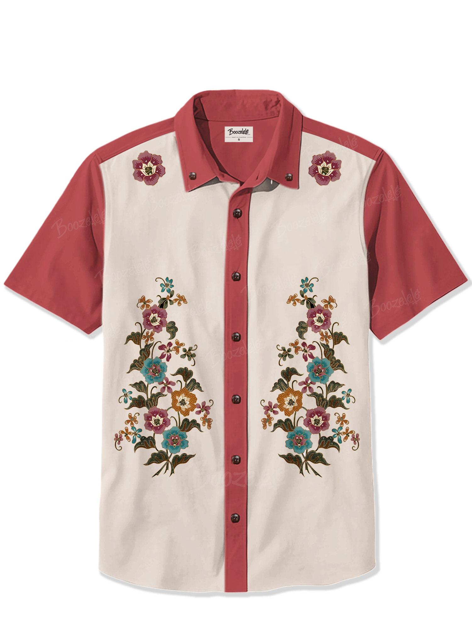 Retro Floral- 100% Cotton Shirt